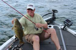 Rapsody Fishing Pro Dean Meckes with his Hotrod series Drop'em rod